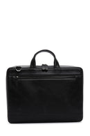 Men's Black Leather Briefcase | Derimod