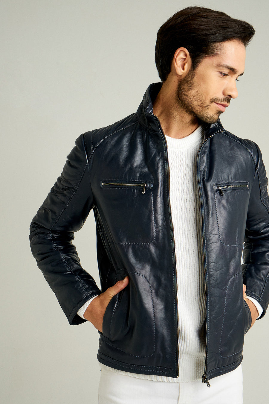 Bill Men's Navy Blue Coat