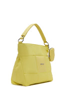 Women's Yellow Quilted Shoulder Bag | Derimod