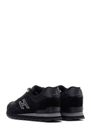 Hammer Jack Men's Black-Smoked Peru Suede Leather Sneaker | Derimod