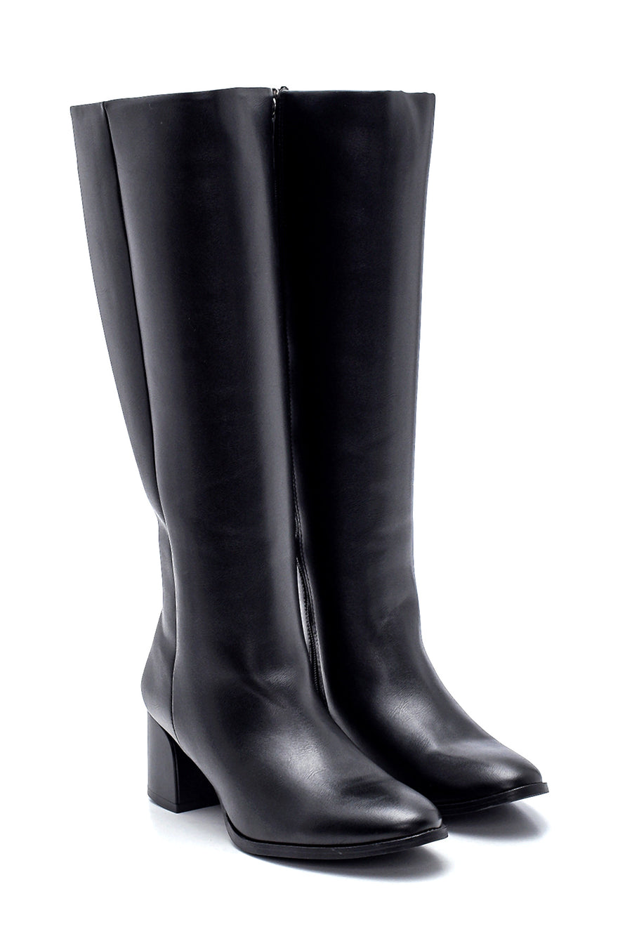 Women's Black Classic Heeled Boots