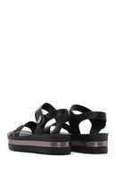 Women's Black Ankle Strap Thick Soled Sandals | Derimod