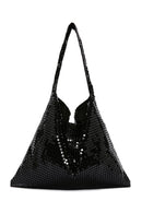 Women's Black Metal Patterned Shoulder Bag | Derimod