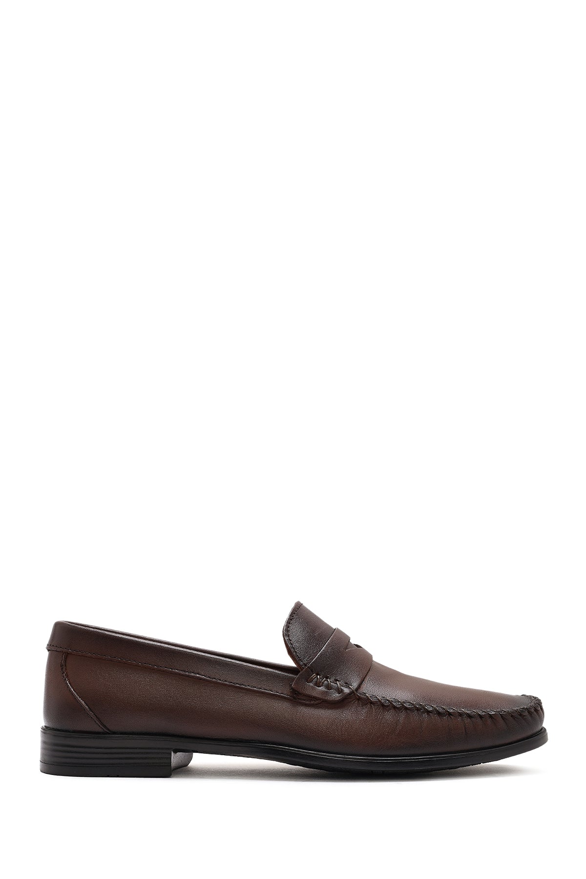 Erkek Kahverengi Deri Casual Loafer