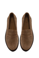 Kadın Vizon Süet Deri Loafer | Derimod