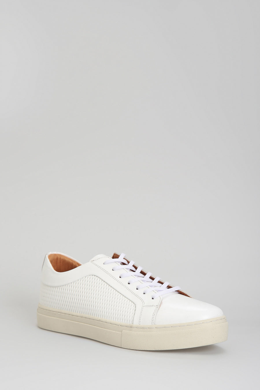 Beyaz Erkek Deri Sneaker