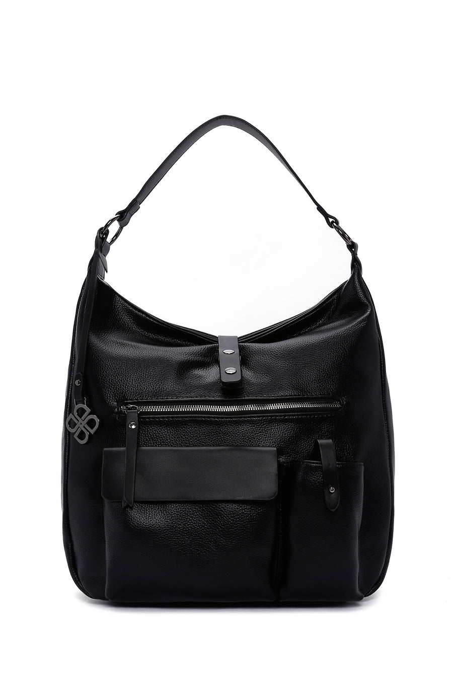 Women's Black Long Strap Shoulder Bag