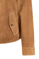 Sandiego Woman Camel Oversize Suede Jacket | Derimod