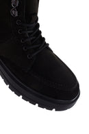 Men's Black Casual Nubuck Leather Boots | Derimod