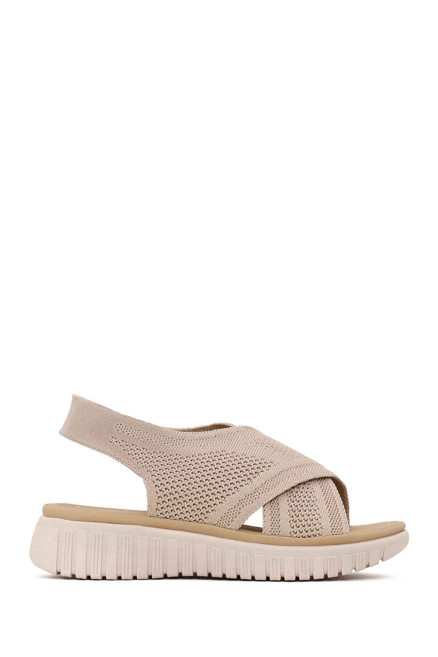 Woman Beige Thick-Soled Comfort Sandal 26SFE46476F | Derimod