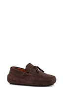 Men's Brown Suede Leather Casual Loafer | Derimod