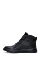 Men's Black Leather Casual Boots | Derimod