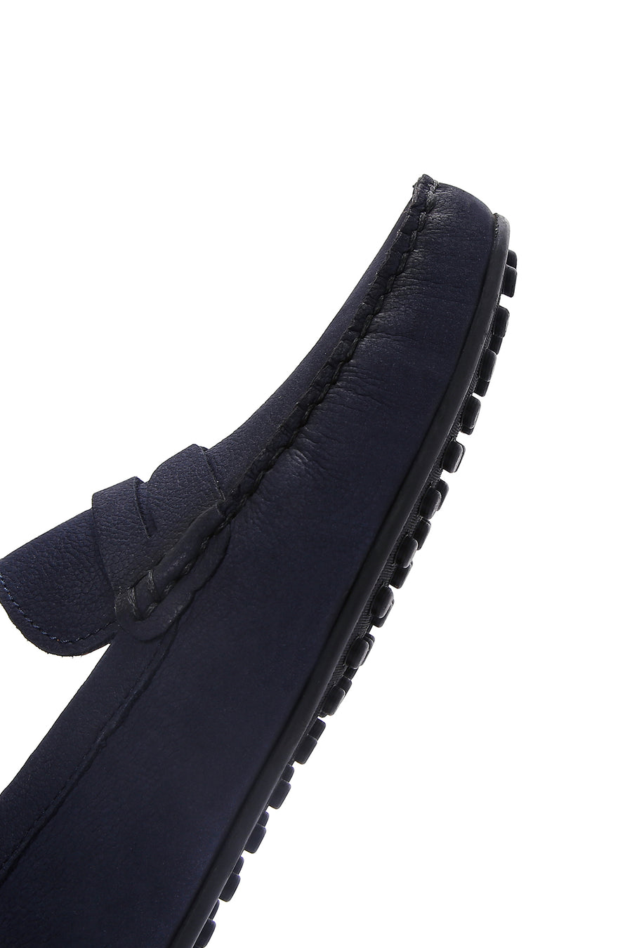 Men's Navy Blue Nubuck Leather Casual Loafer