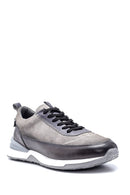 Men's Leather Suede Detailed Sneaker | Derimod