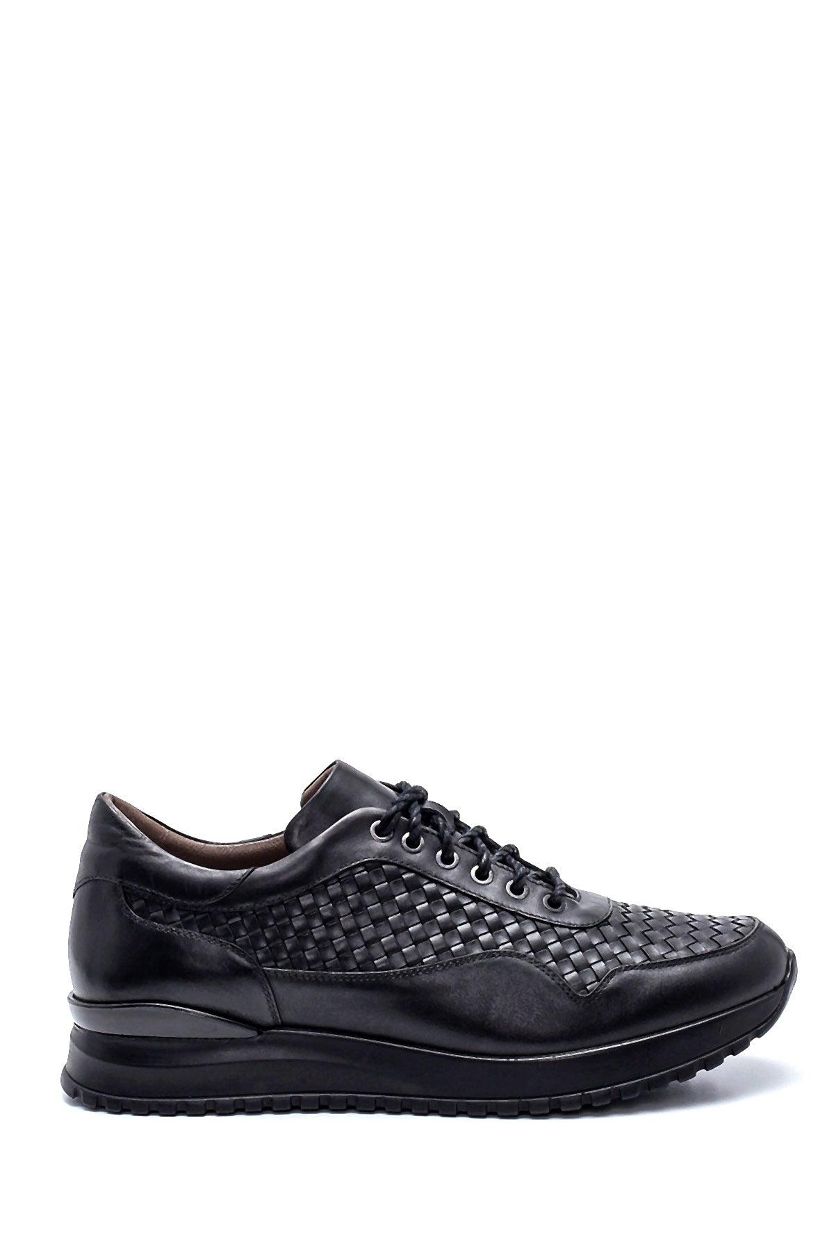 Men's Leather Braided Sneaker 21WFD642529 | Derimod