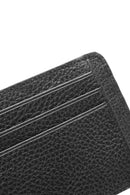 Men's Black Leather Card Holder | Derimod