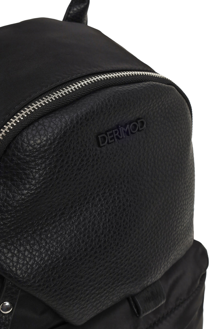Women's Black Fabric Backpack