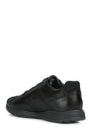 Geox Men's Black Spherica EC2 Leather Casual Sneaker | Derimod