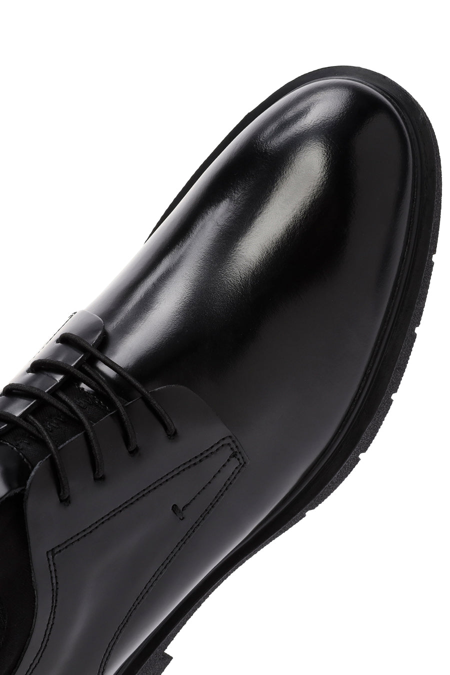 Men's Black Lace-up Leather Casual Shoes