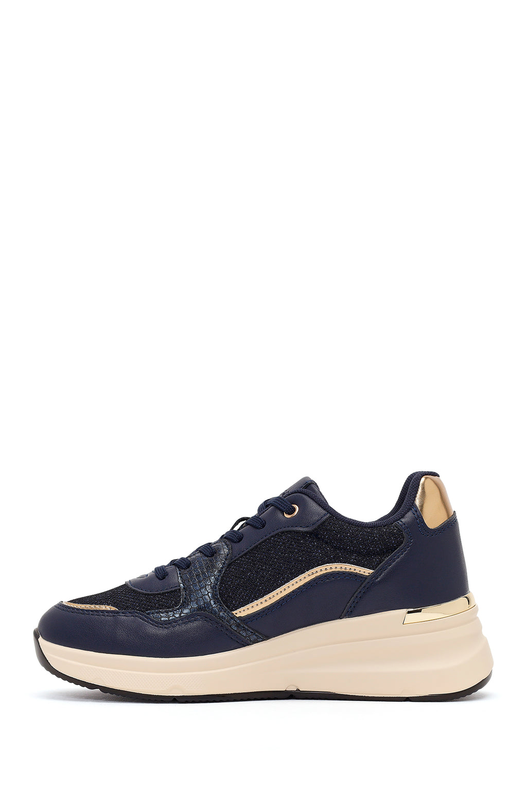 Kadın Lacivert Kalın Tabanlı Sneaker