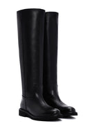 Women's Black Leather Casual Leather Boots | Derimod