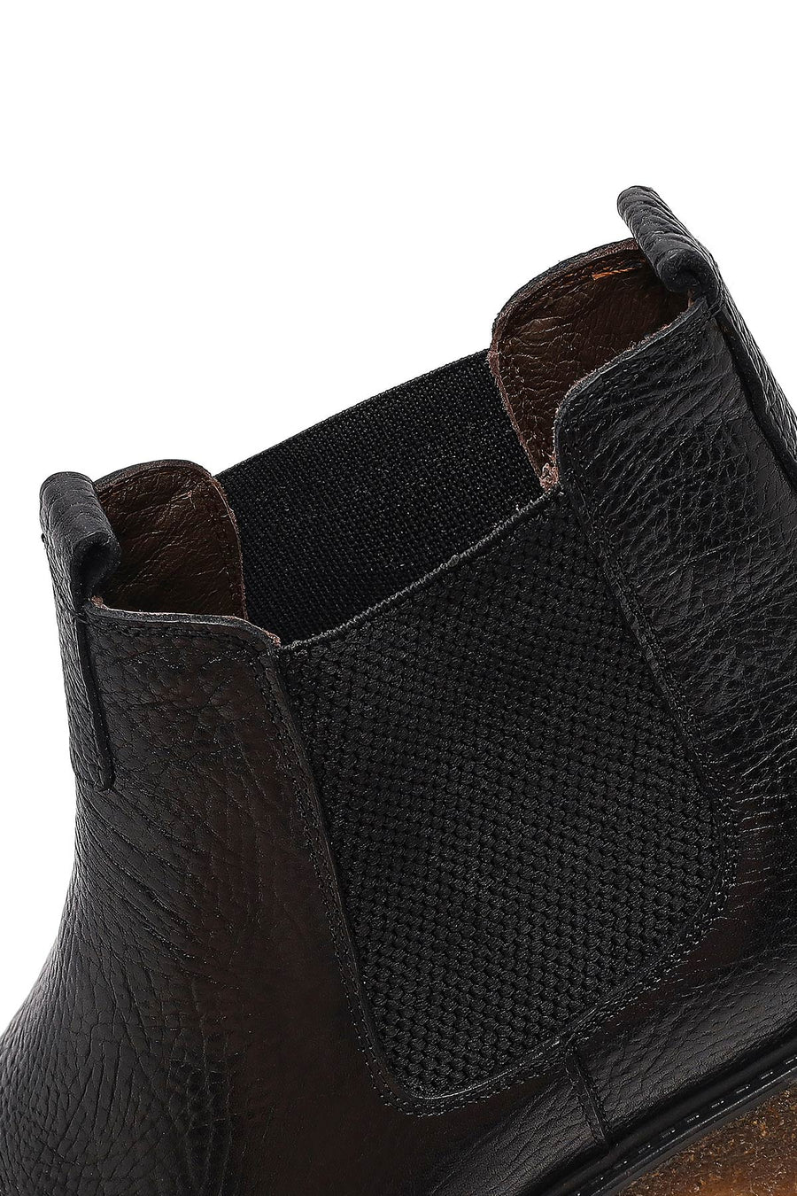 Male Black Leather Chelsea Boots