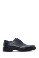 Men's Navy Blue Leather Casual Shoes | Derimod