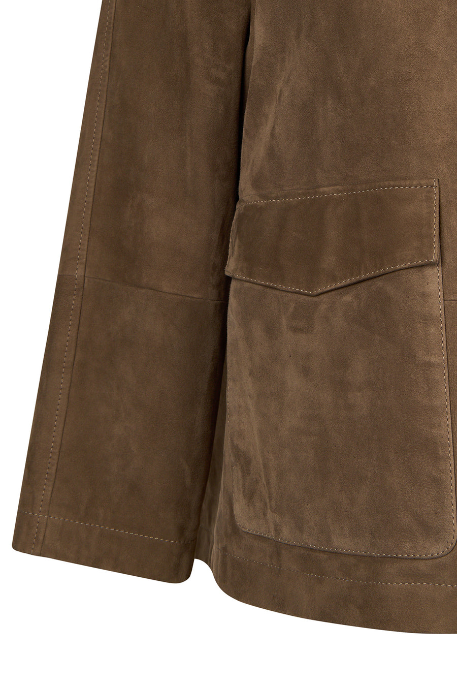 Florida-X Woman Mink A-Form Suede Jacket