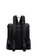 Women's Black Long Strap Backpack | Derimod