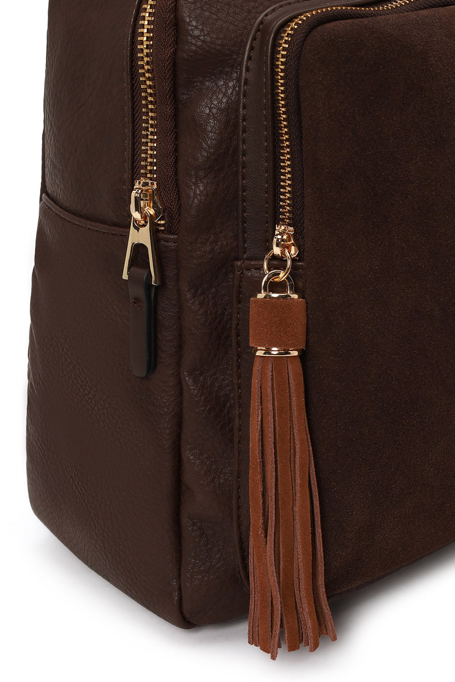 Woman Brown Casual Backpack