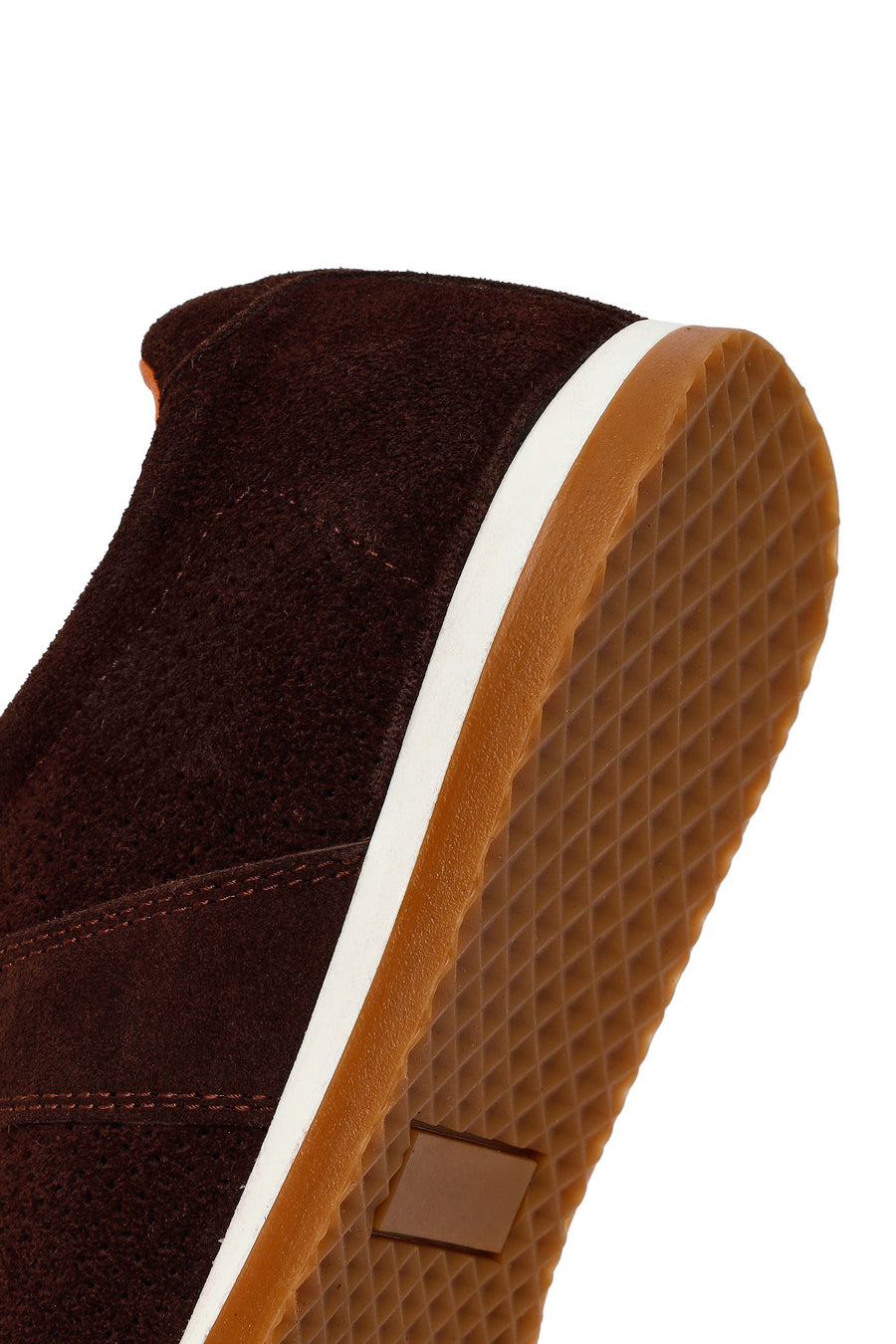 Male Brown Lace-Up Suede Leather Sneaker