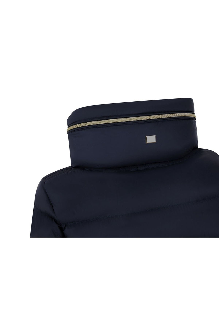 Geox Kadın Lacivert Charlene Slim Fit Kapüşonlu Uzun Mont
