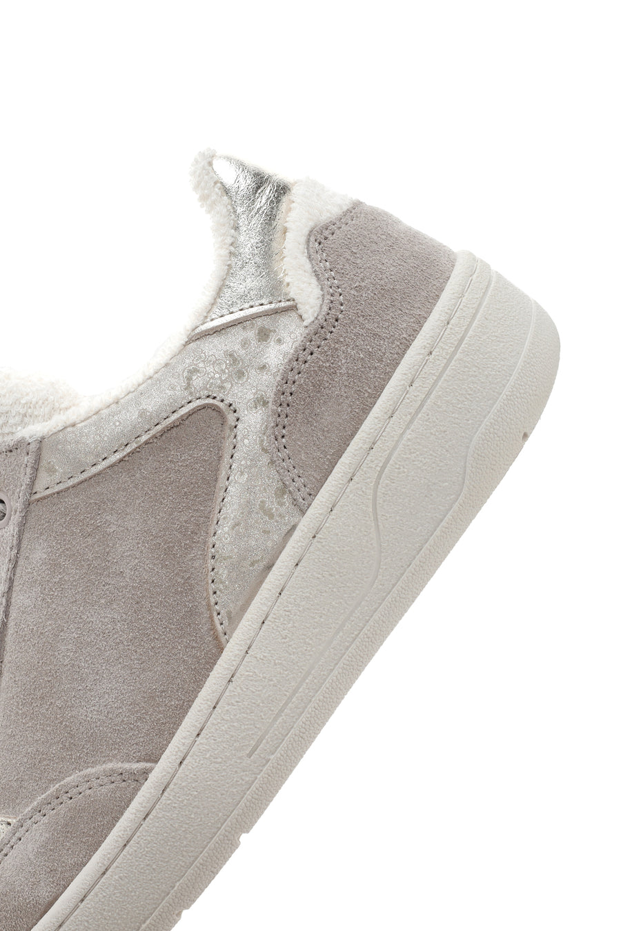 Kadın Bej Süet Deri Sneaker