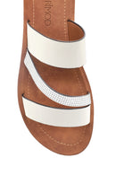 Women's White Stone Slippers | Derimod