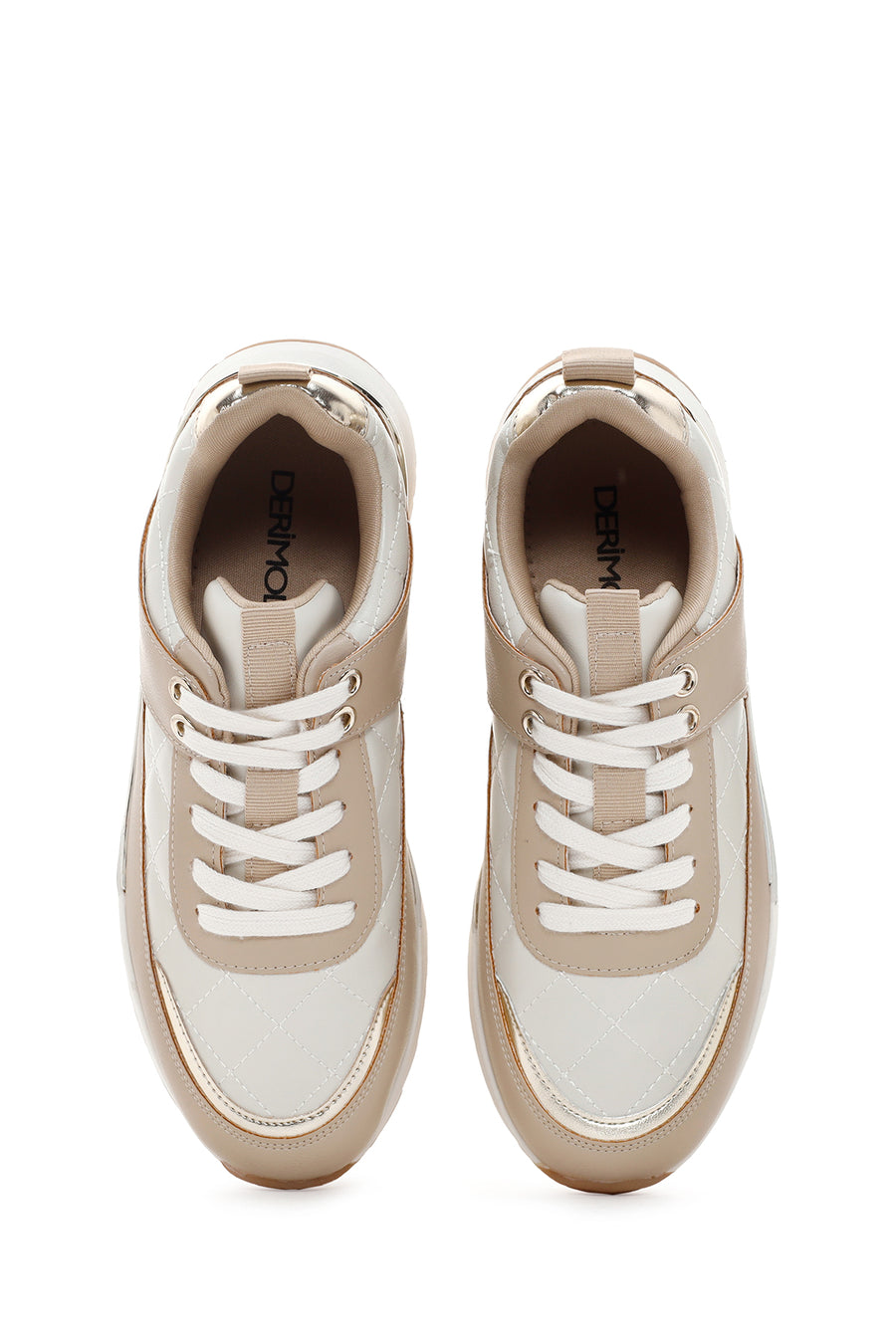Women's Beige Thick Soled Sneaker