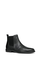 Geox Men's Black Terence Leather Chelsea Boots | Derimod