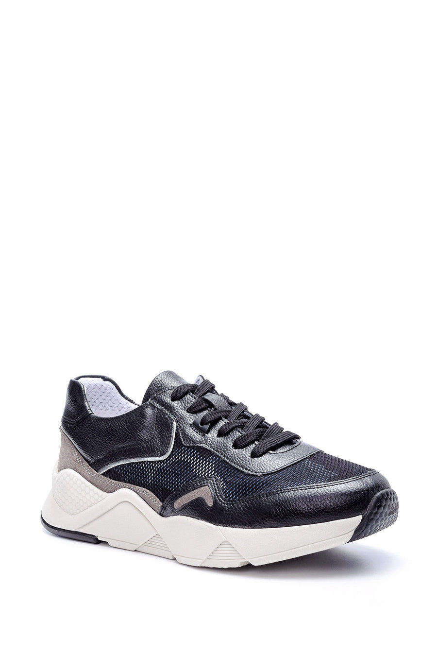 MEN'S HIGH-SOLE LEATHER SNEAKER