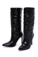 Women's Black Thin Heeled Boots | Derimod