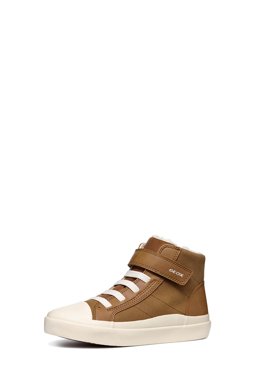 Geox Boy Brown Gisli Boy Banded Ankle Sneakers