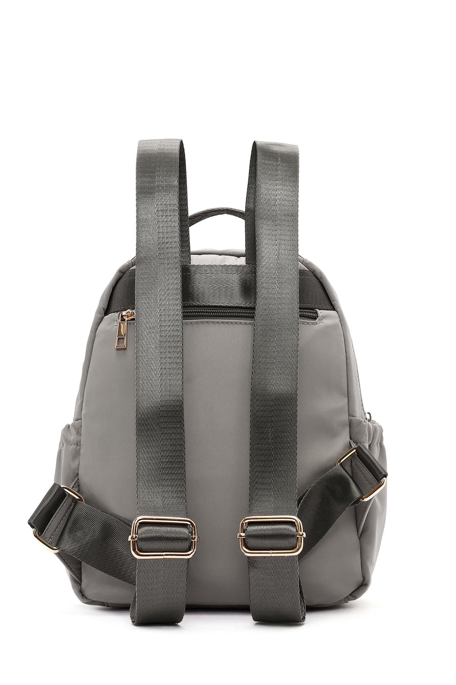 Women's Gray Fabric Backpack