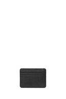 Men's Black Leather Card Holder | Derimod