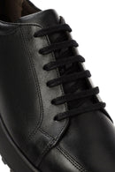 Men's Black Lace-Up Leather Sneakers | Derimod