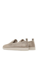 Women's Beige Suede Leather Loafer | Derimod