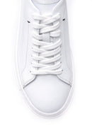 Men's Back Detailed Leather Sneaker | Derimod