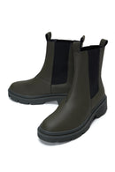 Women's Khaki Chelsea Boots | Derimod