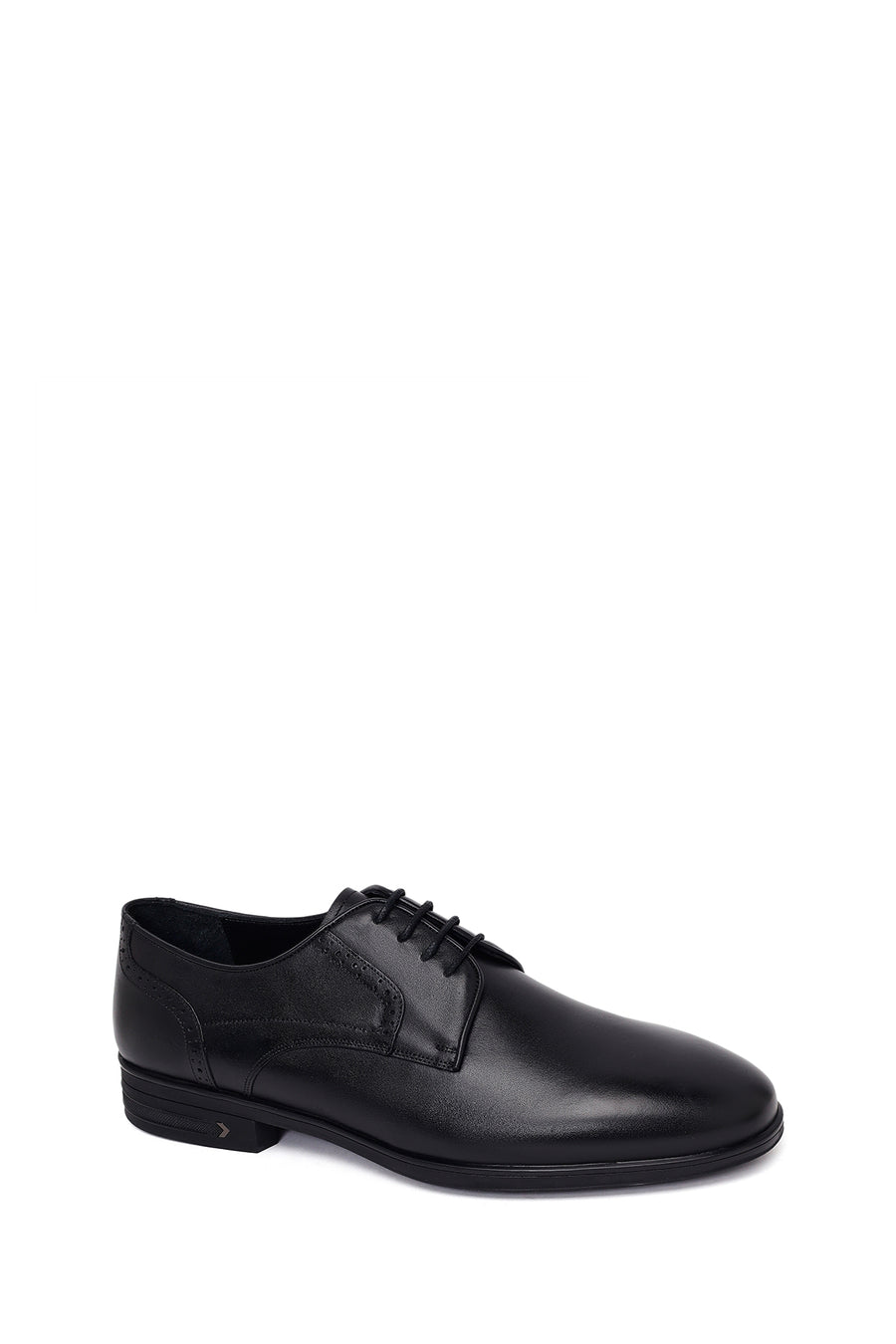 Male Black Lace-up Leather Casual Shoes