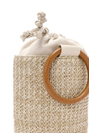 Women's Cream Straw Handbag | Derimod