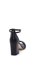 Women's Black Thick Heeled Sandals | Derimod