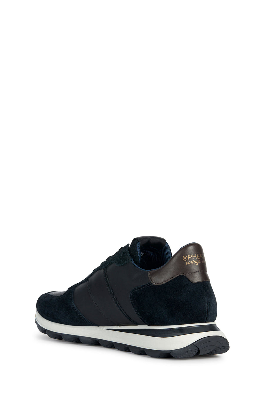 Geox Erkek Siyah Spherica VSeries Süet Deri Sneaker