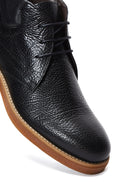 Men's Black Leather Casual Boots | Derimod